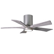 Matthews Fan Company - IR5HLK-BN-BW-42 - 42"Ceiling Fan - Irene-5HLK - Brushed Nickel