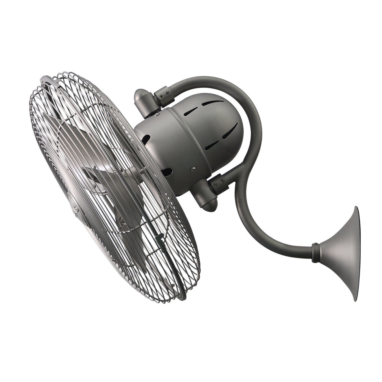 Matthews Fan Company - LL-BN - 16"Wall Fan - Laura - Brushed Nickel