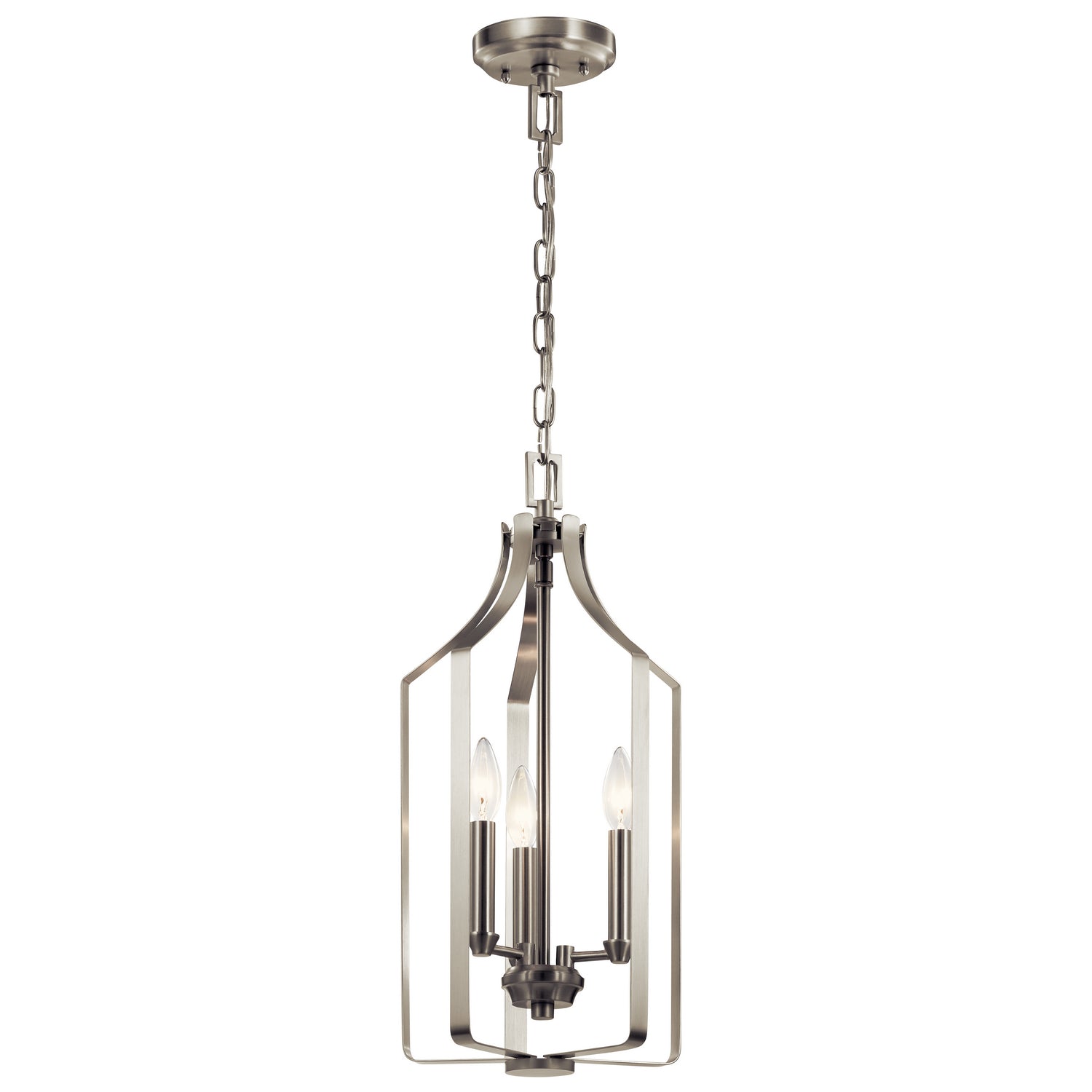 Kichler - 42499NI - Three Light Pendant - Morrigan - Brushed Nickel