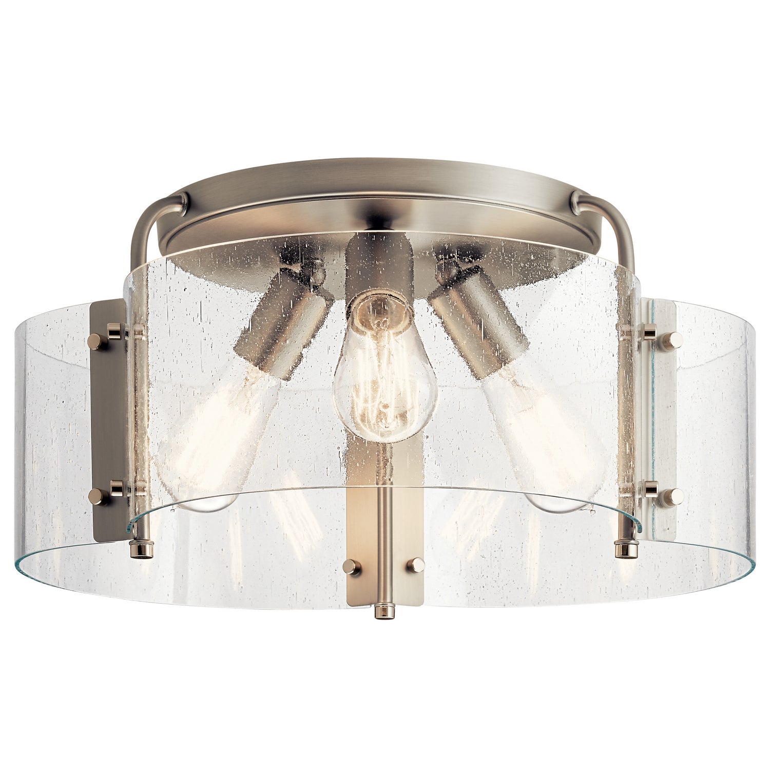 Kichler - 42955NI - Three Light Semi Flush Mount - Thoreau - Brushed Nickel