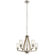 Kichler - 43035DAG - Five Light Chandelier - Deryn - Distressed Antique Gray