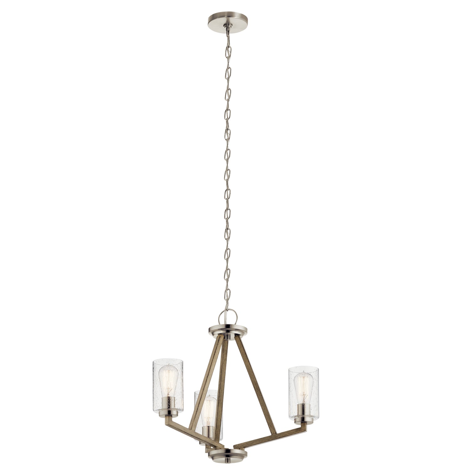 Kichler - 43037DAG - Three Light Chandelier - Deryn - Distressed Antique Gray