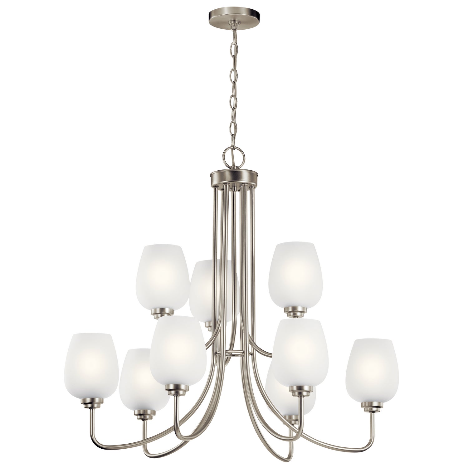 Kichler - 44378NI - Nine Light Chandelier - Valserrano - Brushed Nickel