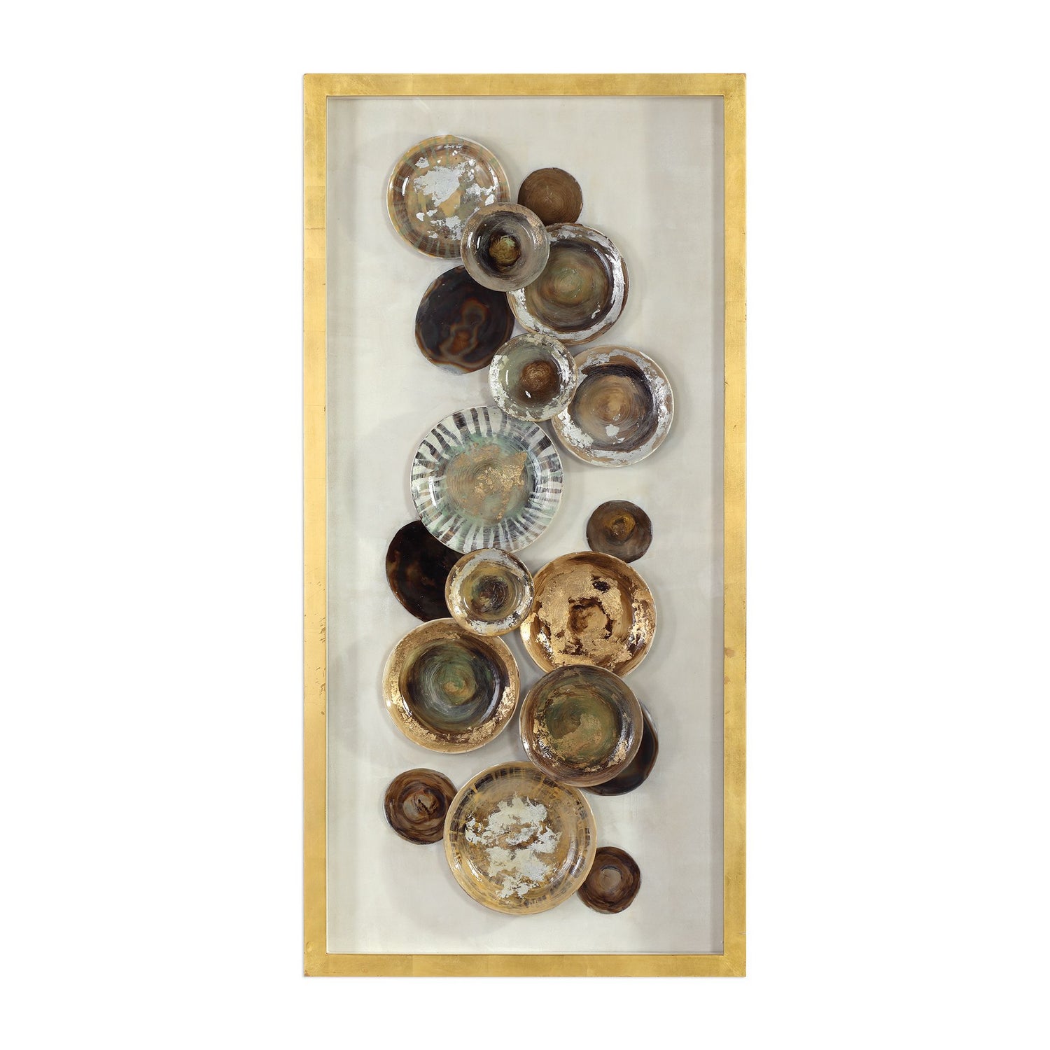 Uttermost - 04152 - Shadow Box - Myla - Metallic Gold Leaf