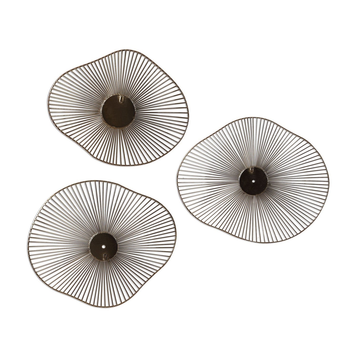 Uttermost - 04182 - Wall Art Set/3 - Avarie - Plated Gold
