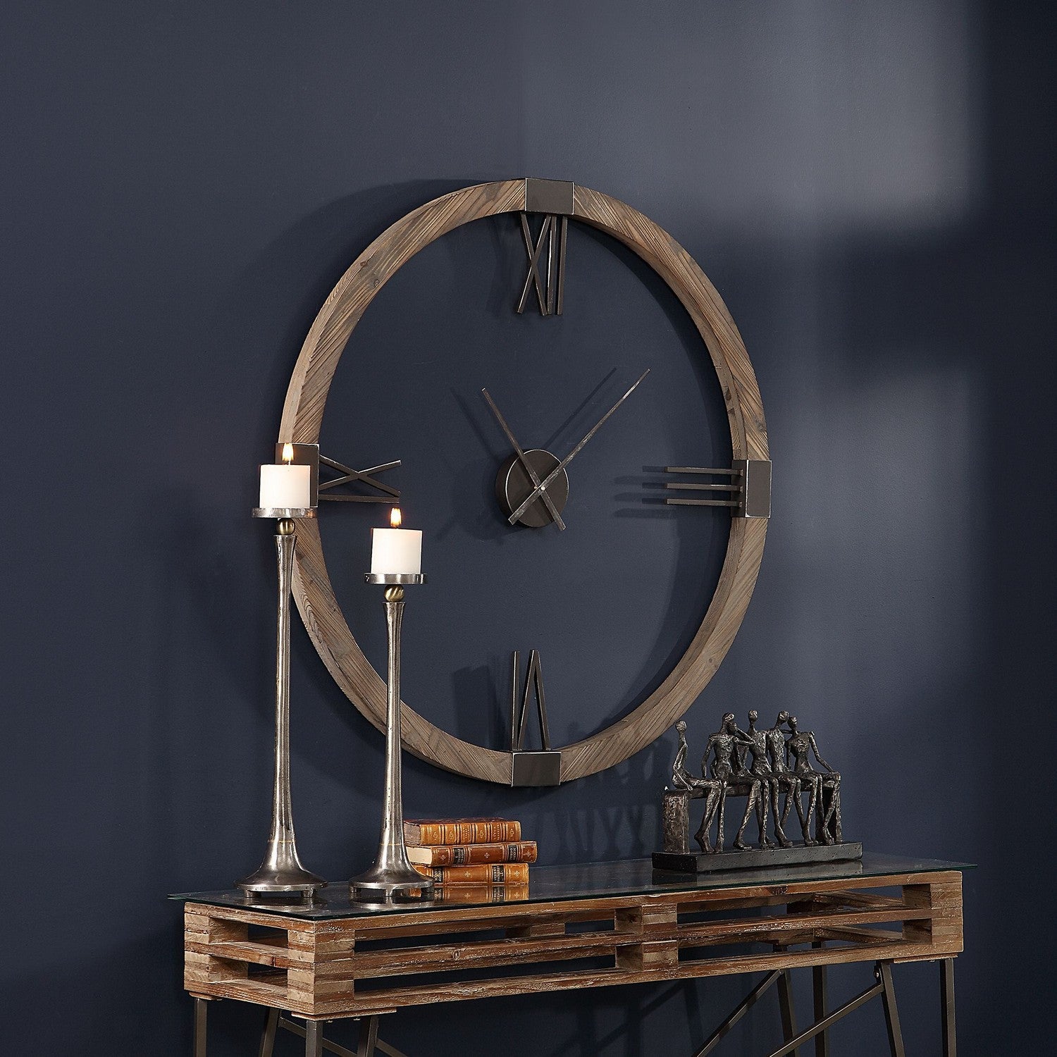 Uttermost - 06454 - Wall Clock - Marcelo - Aged Iron