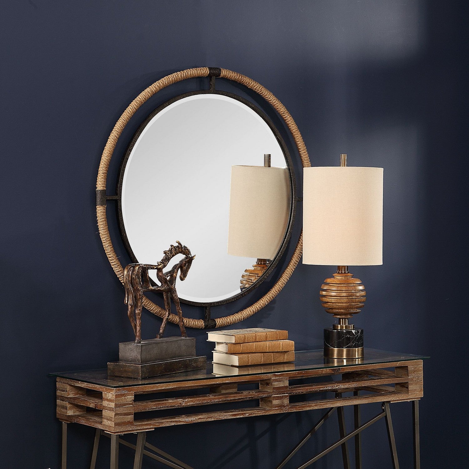 Uttermost - 09475 - Mirror - Melville - Forged Iron