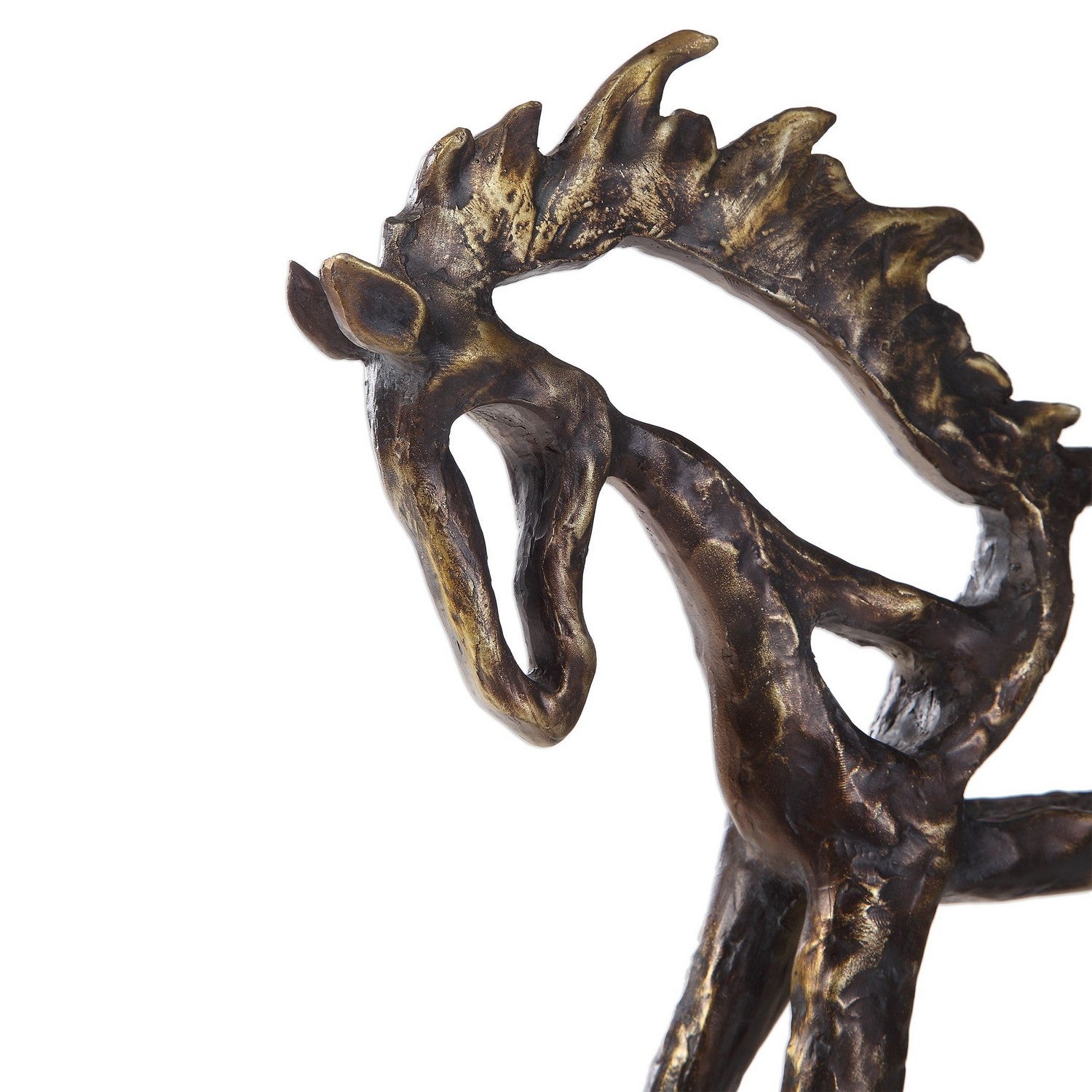 Uttermost - 17514 - Sculpture - Titan Horse - Antiqued Bronze With Dark Brown
