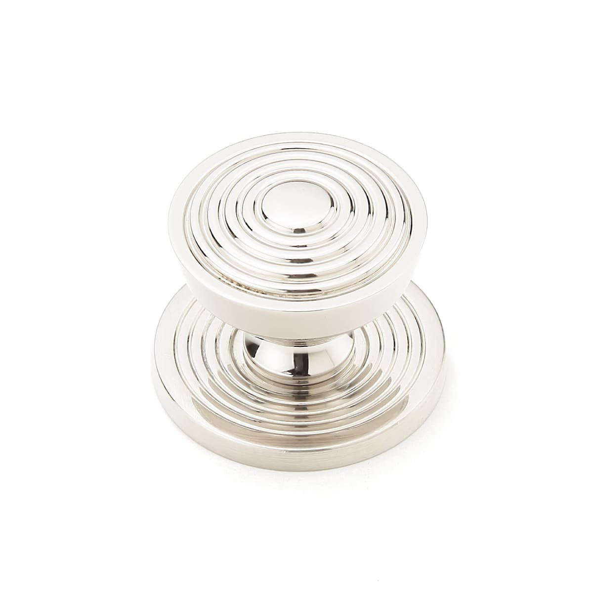 Sonata 1-1/8" Luxury Designer Ringed Round Solid Brass Cabinet Knob / Drawer Knob