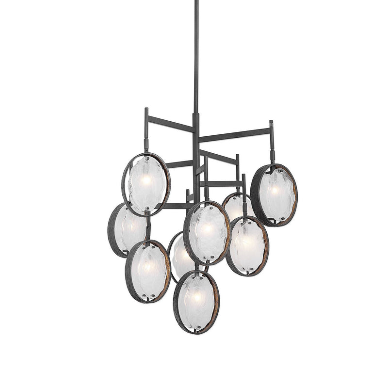 Uttermost - 21317 - Nine Light Chandelier - Maxin - Dark Hammered Bronze