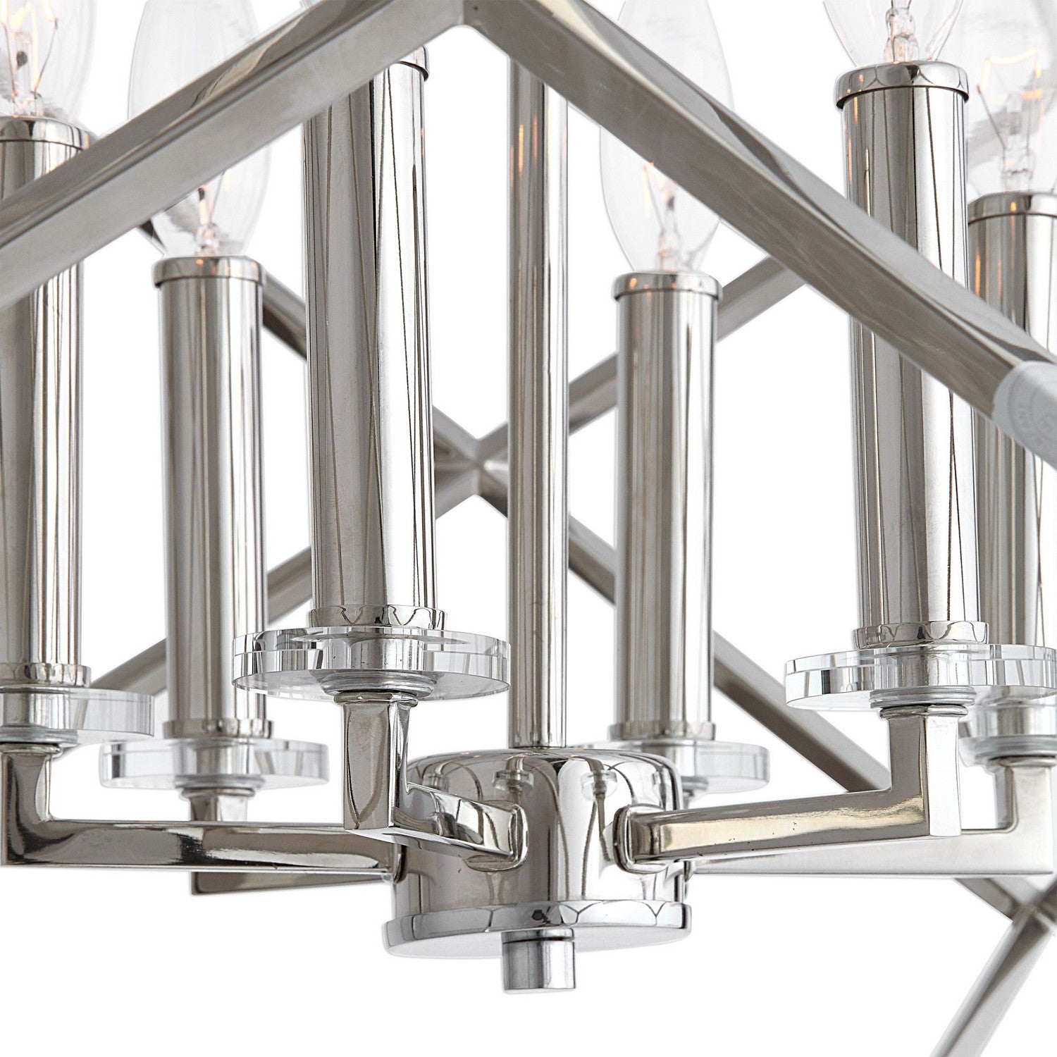 Uttermost - 22122 - Six Light Pendant - Euclid - Polished Nickel