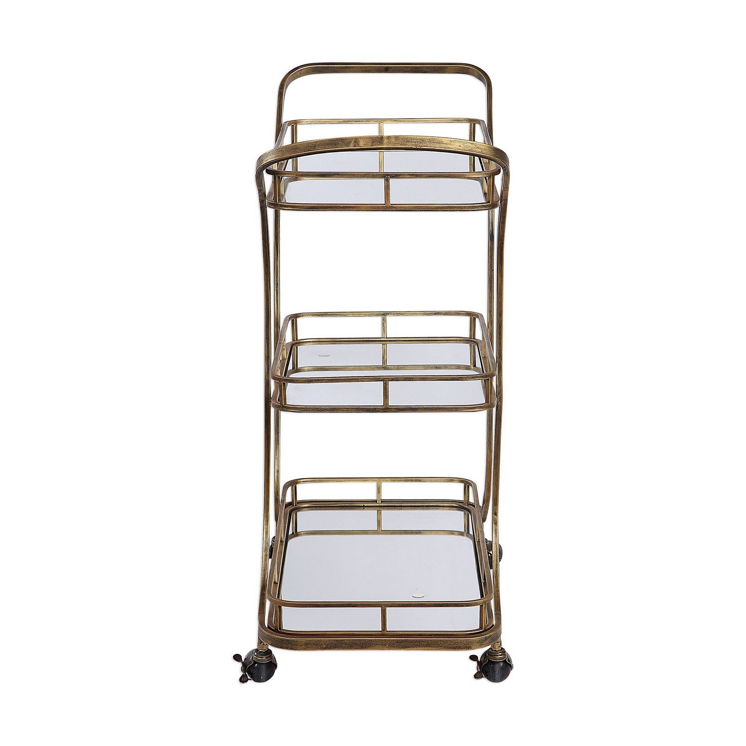 Uttermost - 24876 - Serving Cart - Stassi - Antiqued Gold