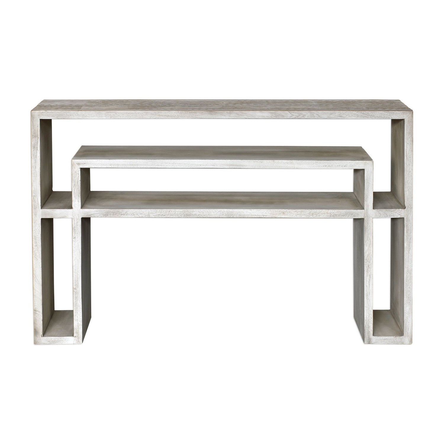 Uttermost - 25839 - Console Table - Genara - Aged Bone White Over Mahogany