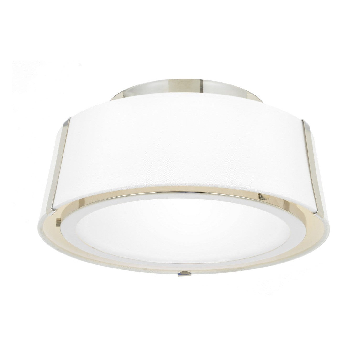 Crystorama - FUL-903-PN - Two Light Semi Flush Mount - Fulton - Polished Nickel