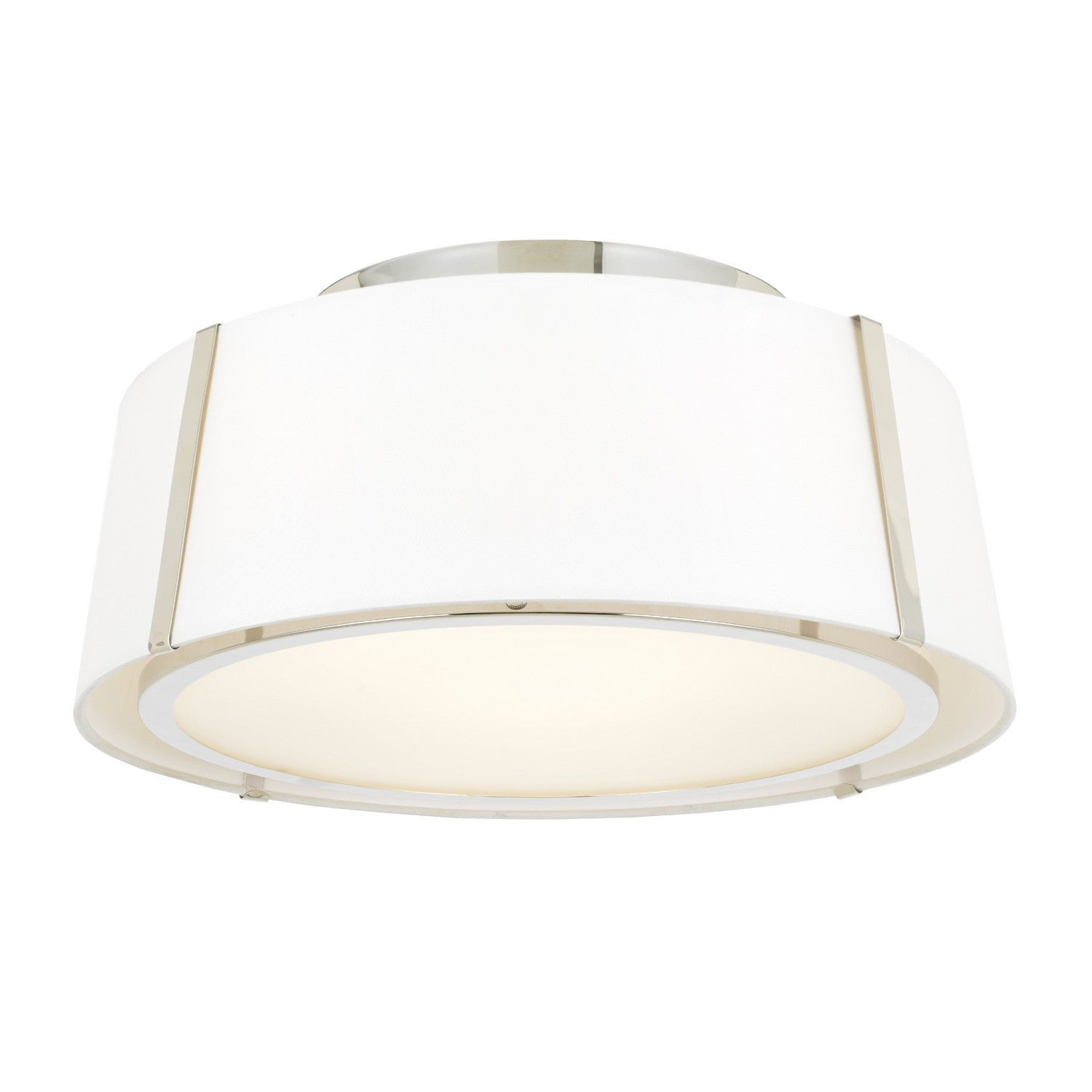 Crystorama - FUL-905-PN - Three Light Semi Flush Mount - Fulton - Polished Nickel