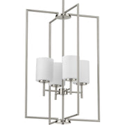 Progress Lighting - P500206-009 - Four Light Foyer Pendant - Replay - Brushed Nickel