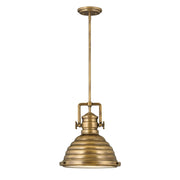 Hinkley - 4697HB - LED Pendant - Keating - Heritage Brass