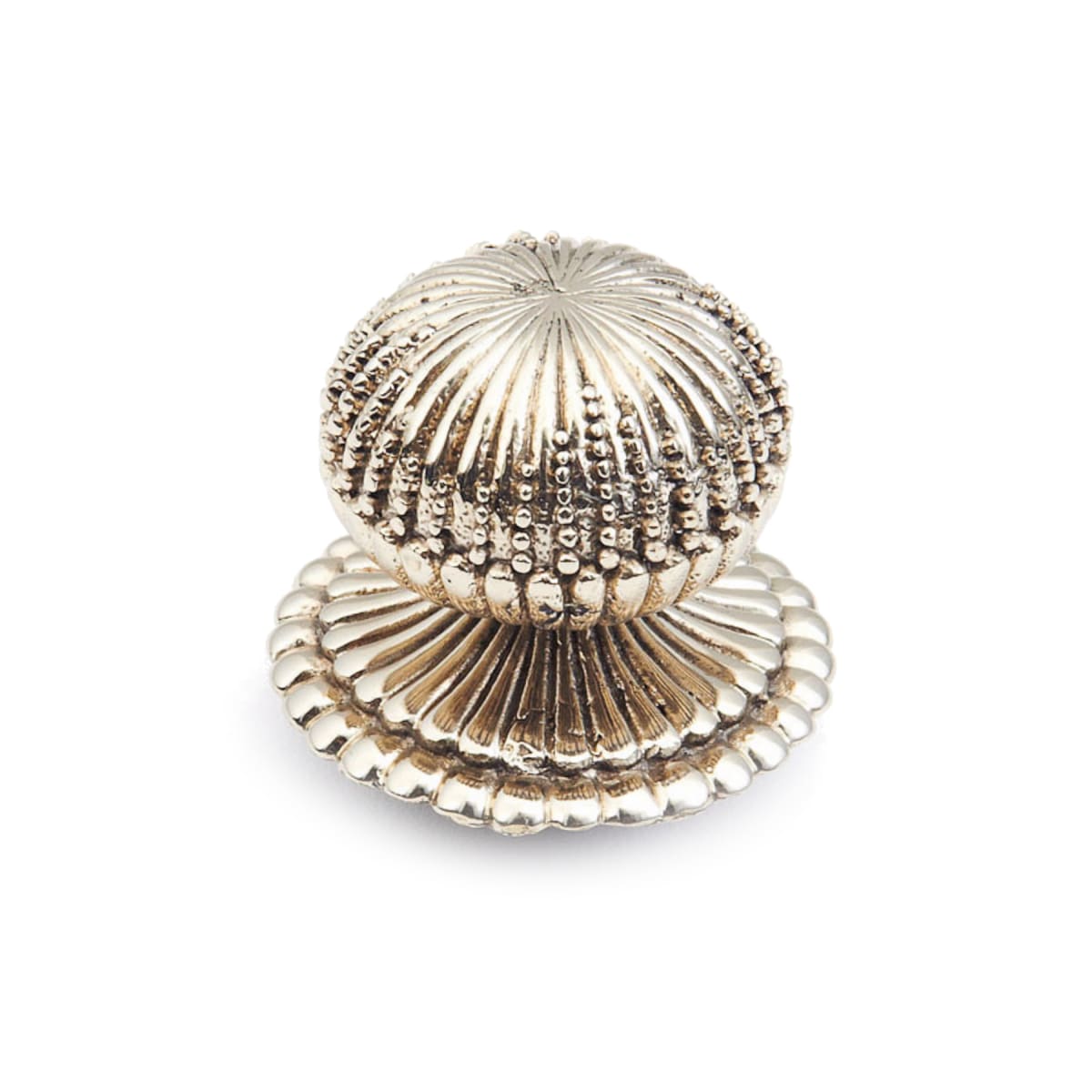 Symphony - Sonata 1-1/4" Beaded Ball Solid Brass Luxury Globe Hand Crafted Cabinet Knob / Drawer Knob