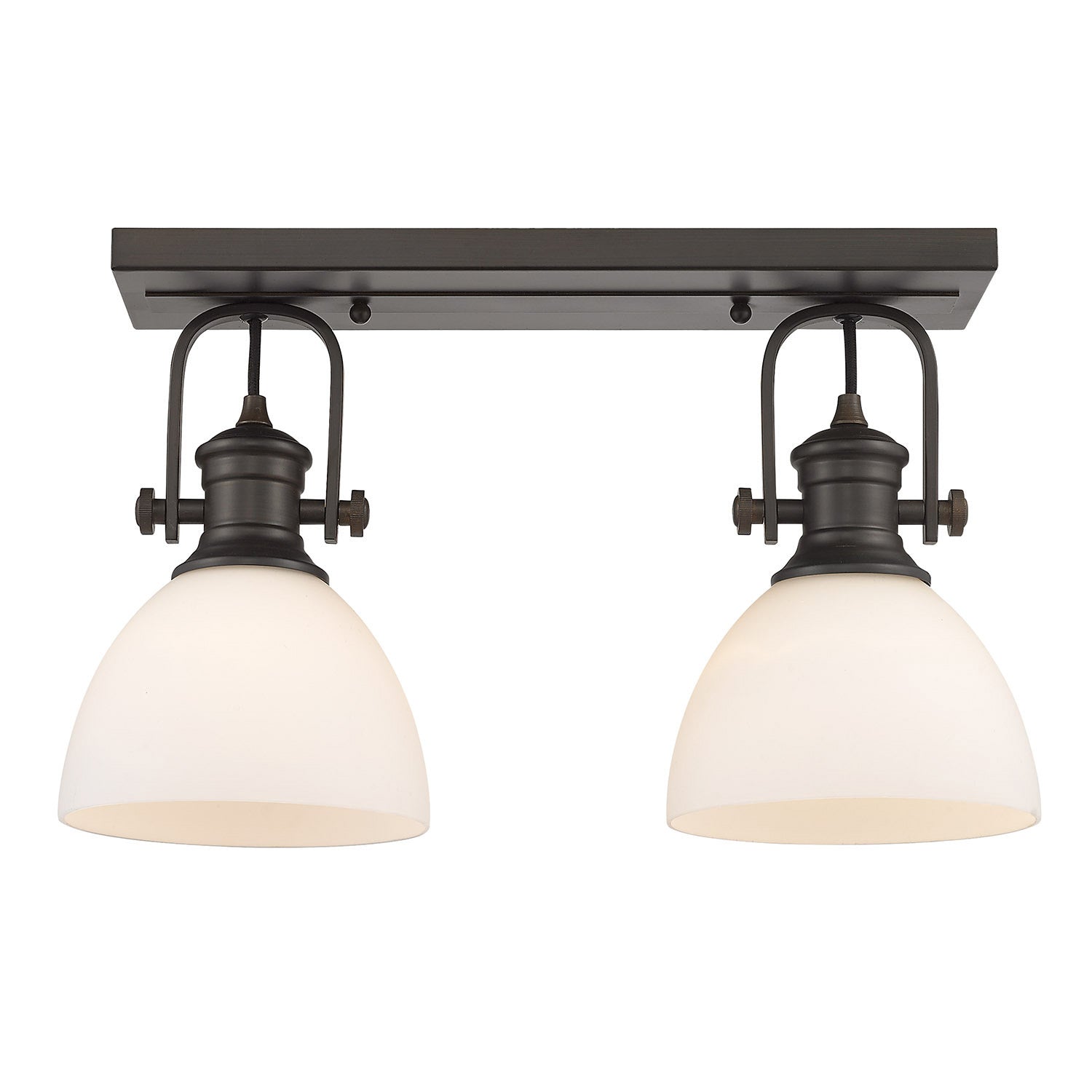 Golden - 3118-BA2 RBZ-OP - Two Light Bath Vanity - Hines - Rubbed Bronze