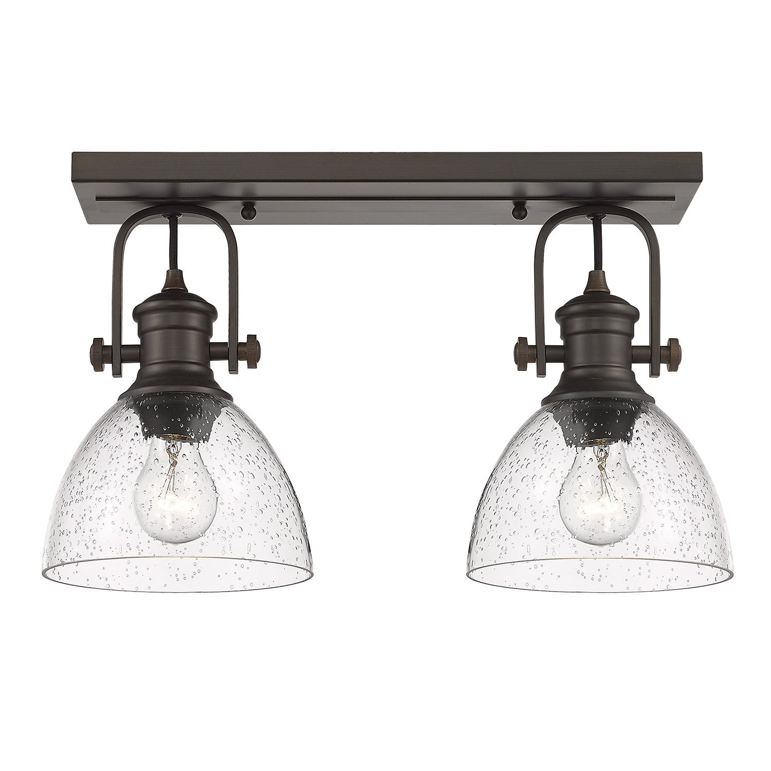 Golden - 3118-BA2 RBZ-SD - Two Light Bath Vanity - Hines - Rubbed Bronze