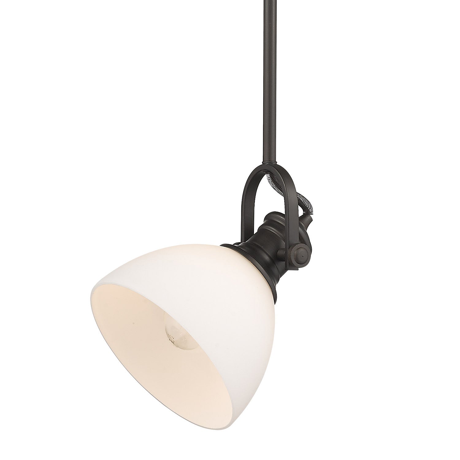 Golden - 3118-M1L RBZ-OP - One Light Mini Pendant - Hines - Rubbed Bronze