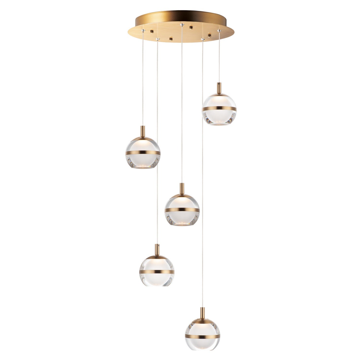 ET2 - E24595-93NAB - LED Pendant - Swank - Natural Aged Brass