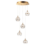 ET2 - E24595-93NAB - LED Pendant - Swank - Natural Aged Brass