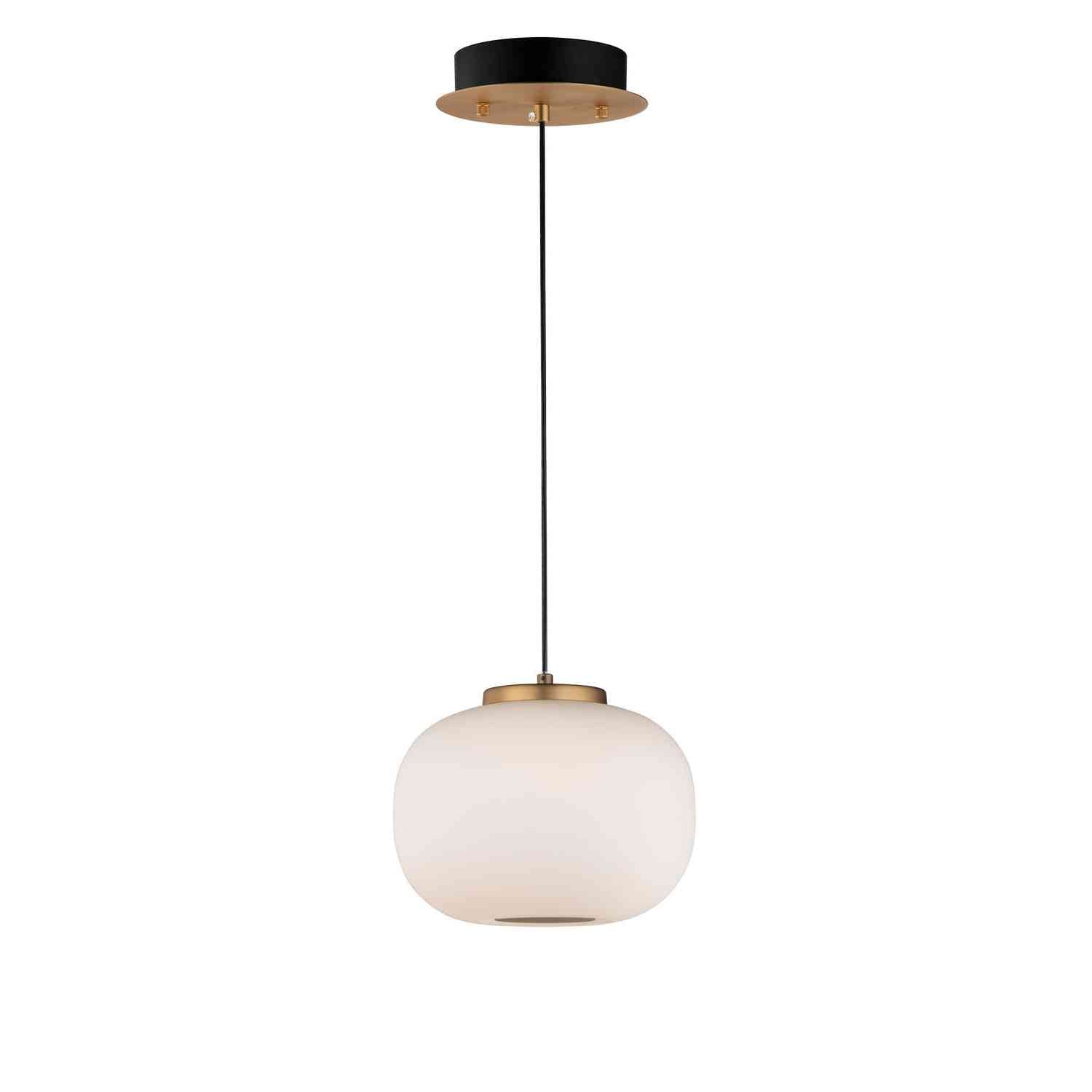 ET2 - E25065-92BKGLD - LED Pendant - Soji - Black / Gold