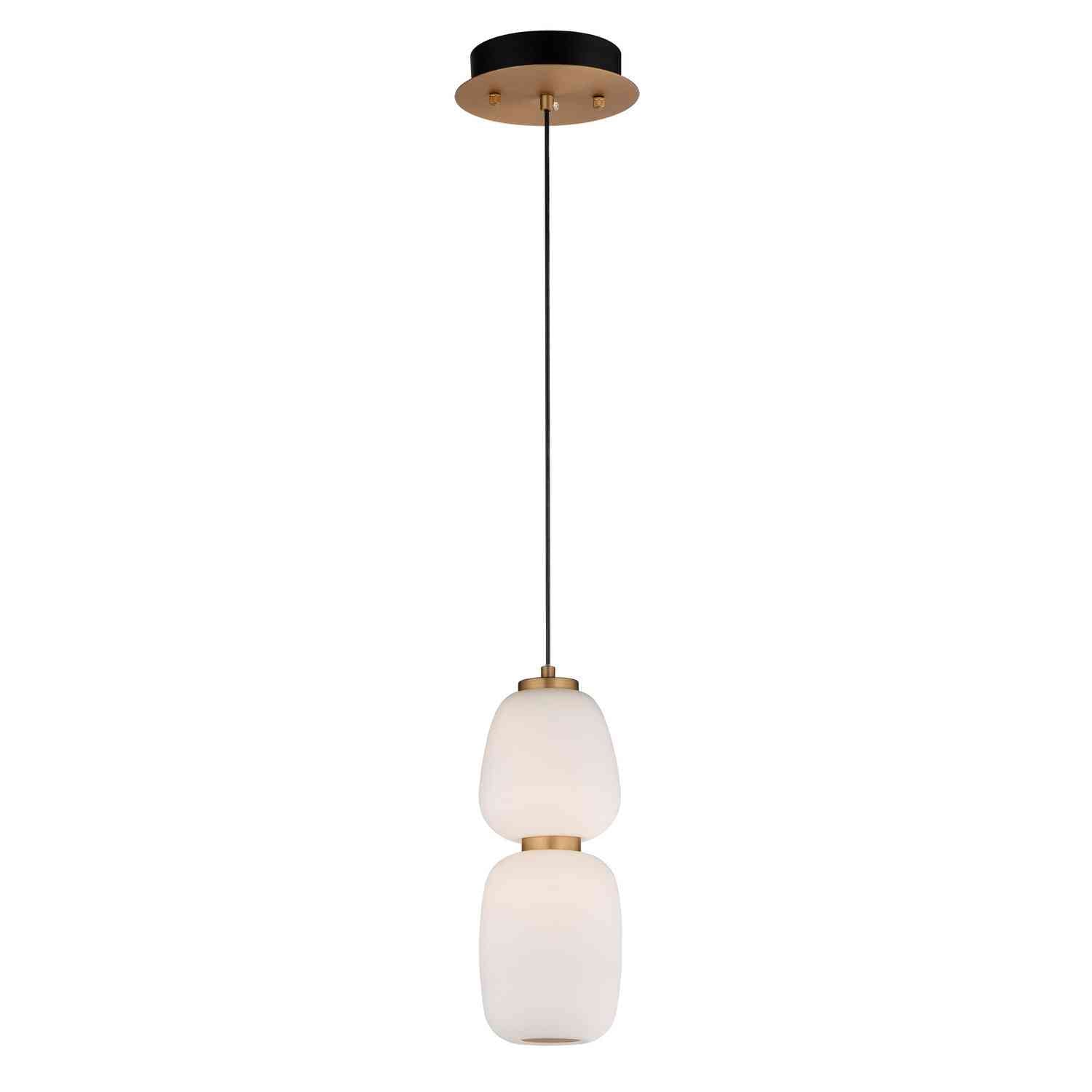ET2 - E25066-92BKGLD - LED Pendant - Soji - Black / Gold