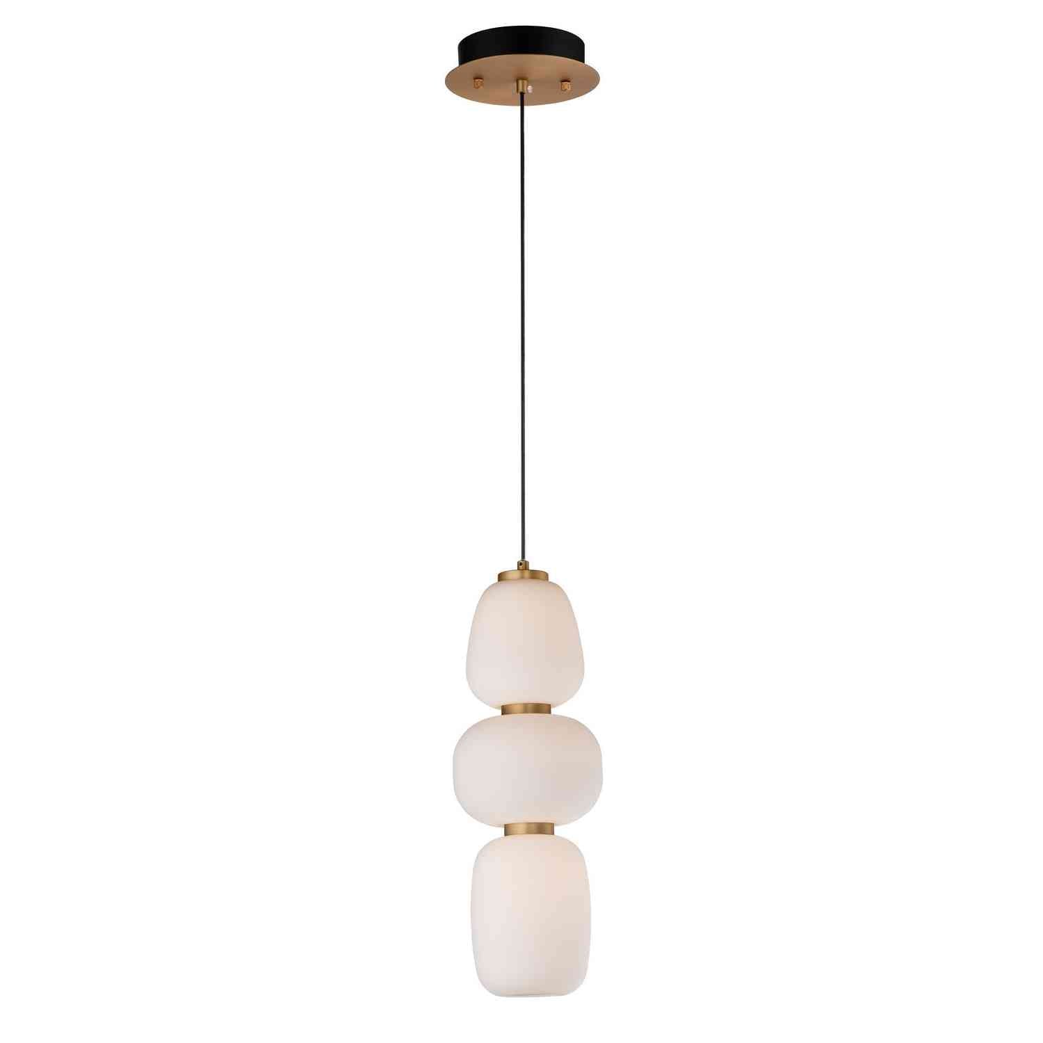 ET2 - E25067-92BKGLD - LED Pendant - Soji - Black / Gold