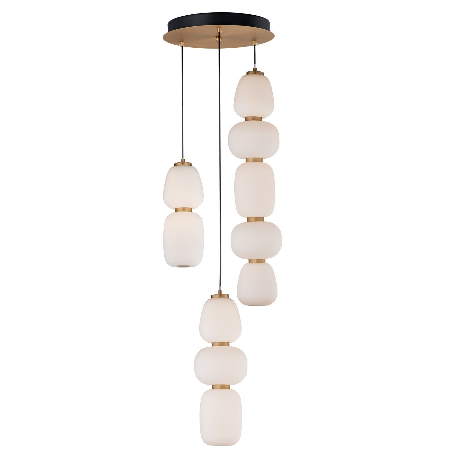 ET2 - E25069-92BKGLD - LED Pendant - Soji - Black / Gold