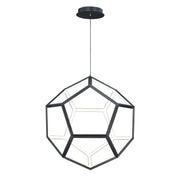 ET2 - E25104-BK - LED Pendant - Penta - Black