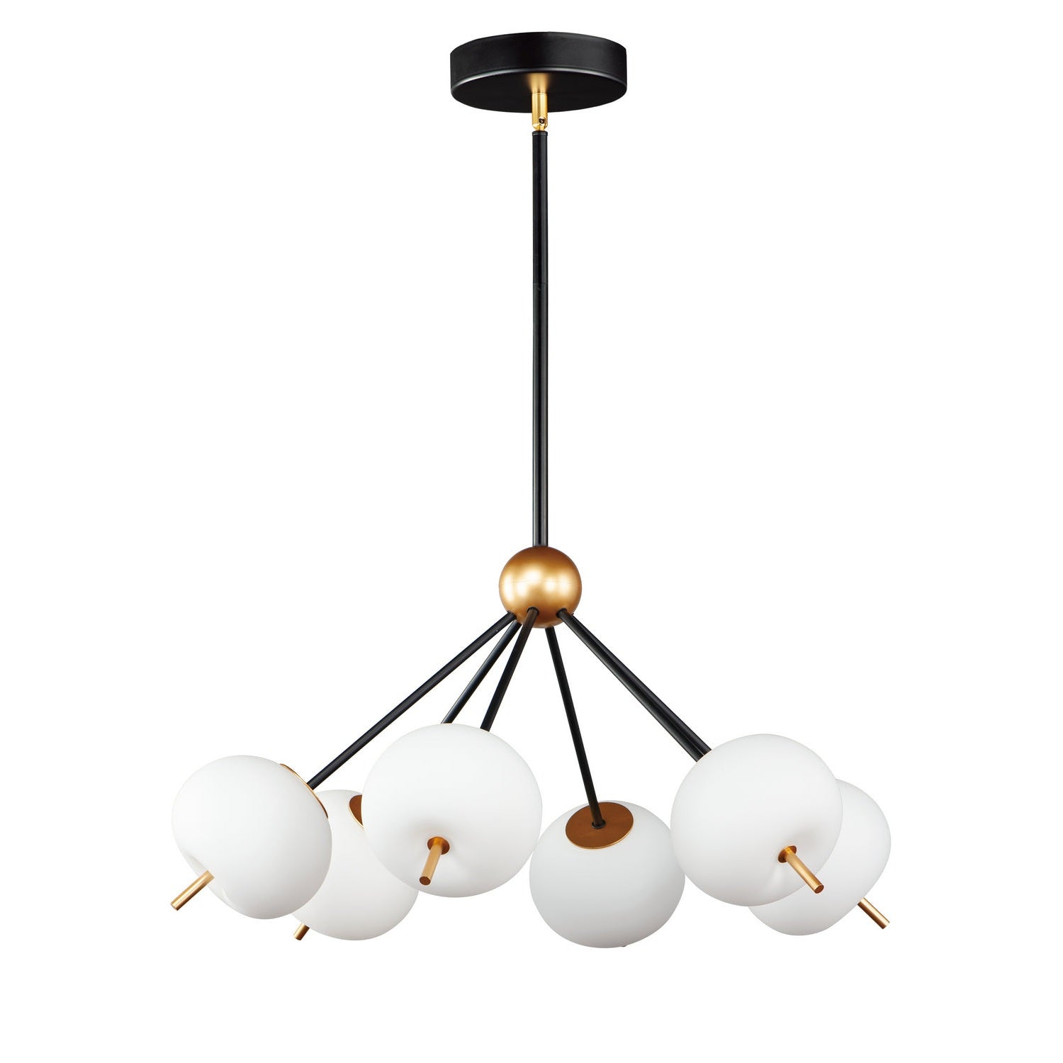 ET2 - E25116-92BKGLD - LED Pendant - Quest - Black / Gold