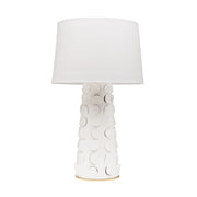Mitzi - HL335201-WH/GL - One Light Table Lamp - Naomi - White Lustro/Gold Leaf Combo