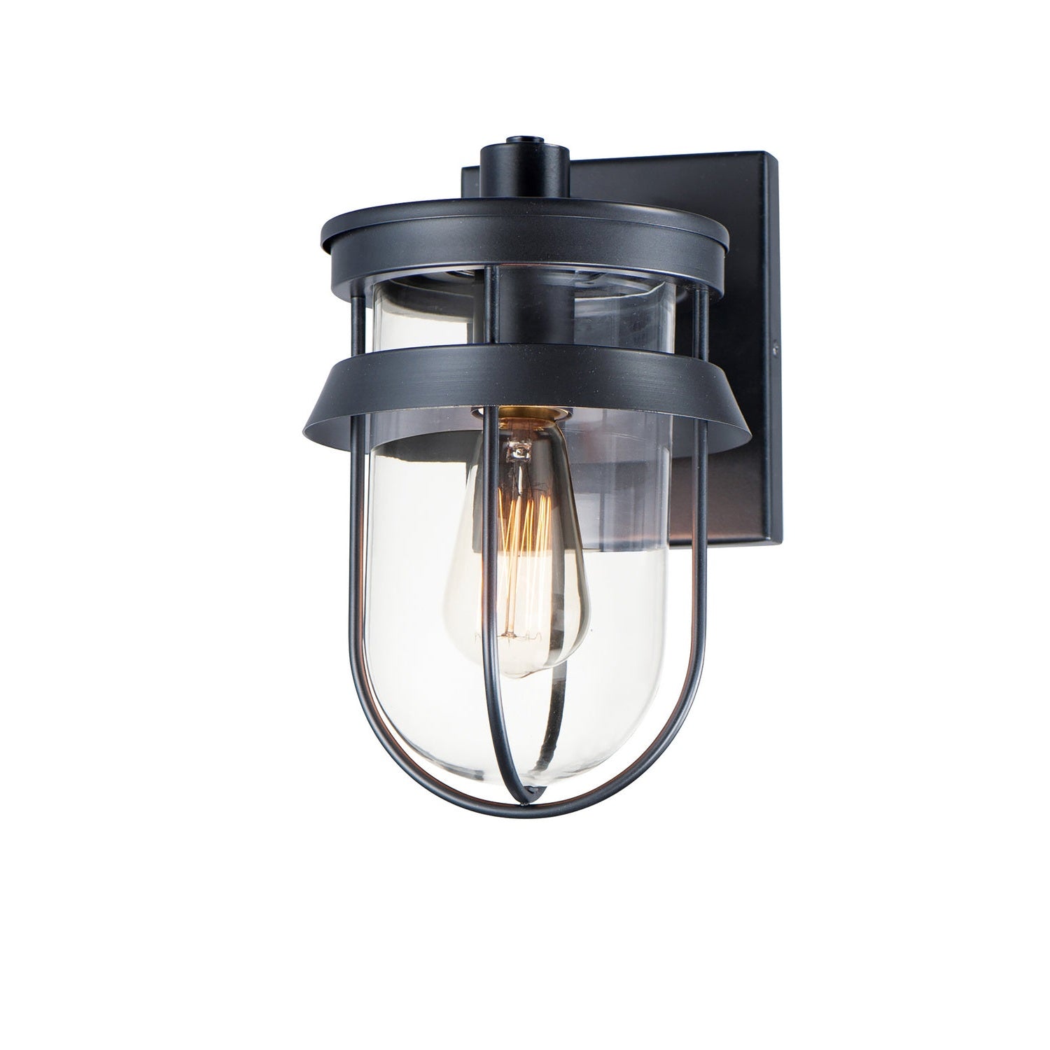 Maxim - 10265CLBK - One Light Outdoor Wall Lantern - Breakwater - Black