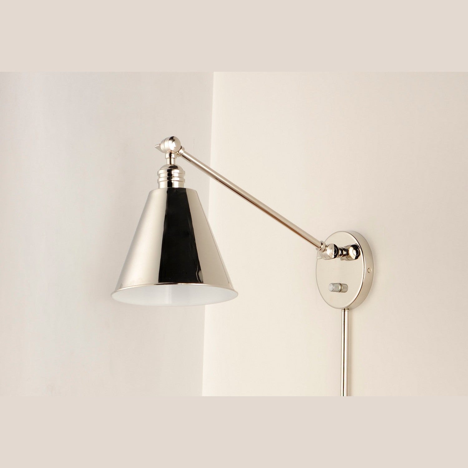 Maxim - 12222PN - One Light Wall Sconce - Library - Polished Nickel