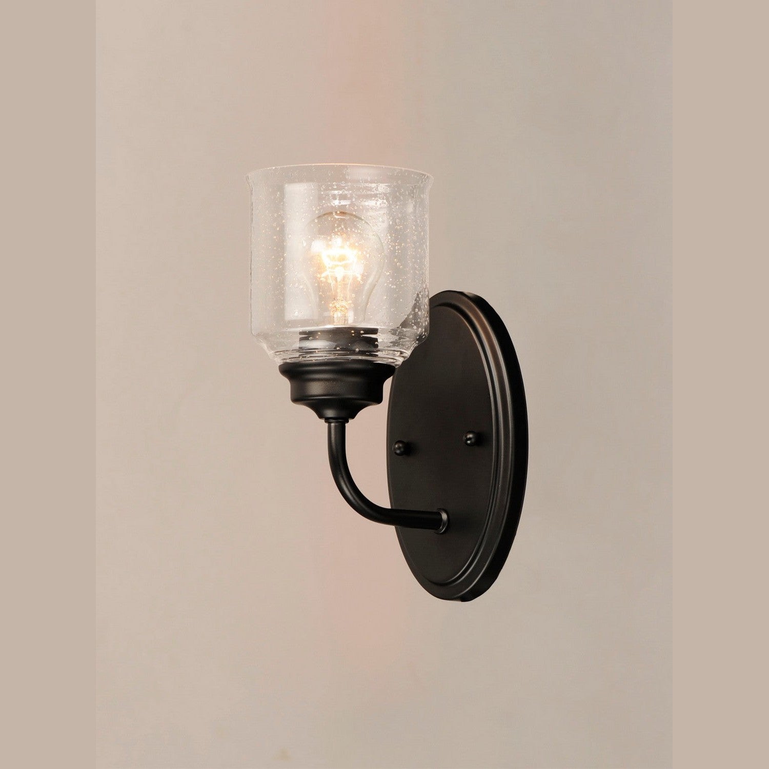 Maxim - 12261CDBK - One Light Wall Sconce - Acadia - Black
