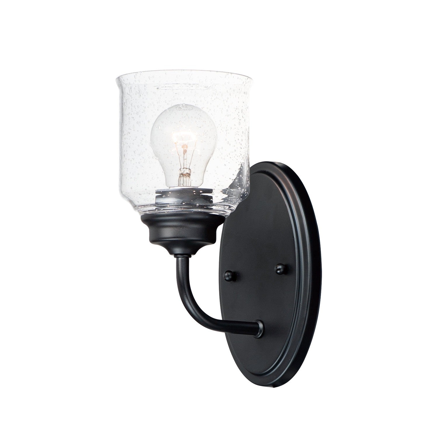 Maxim - 12261CDBK - One Light Wall Sconce - Acadia - Black