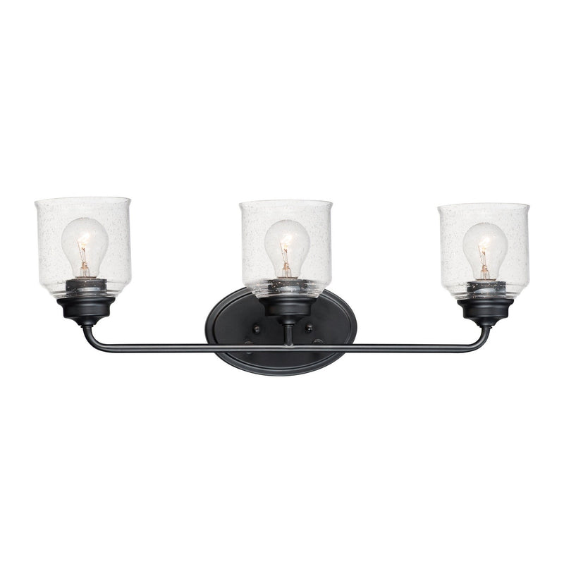 Maxim - 12263CDBK - Three Light Bath Vanity - Acadia - Black