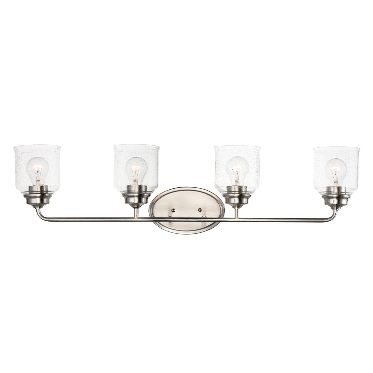 Maxim - 12264CDSN - Four Light Bath Vanity - Acadia - Satin Nickel