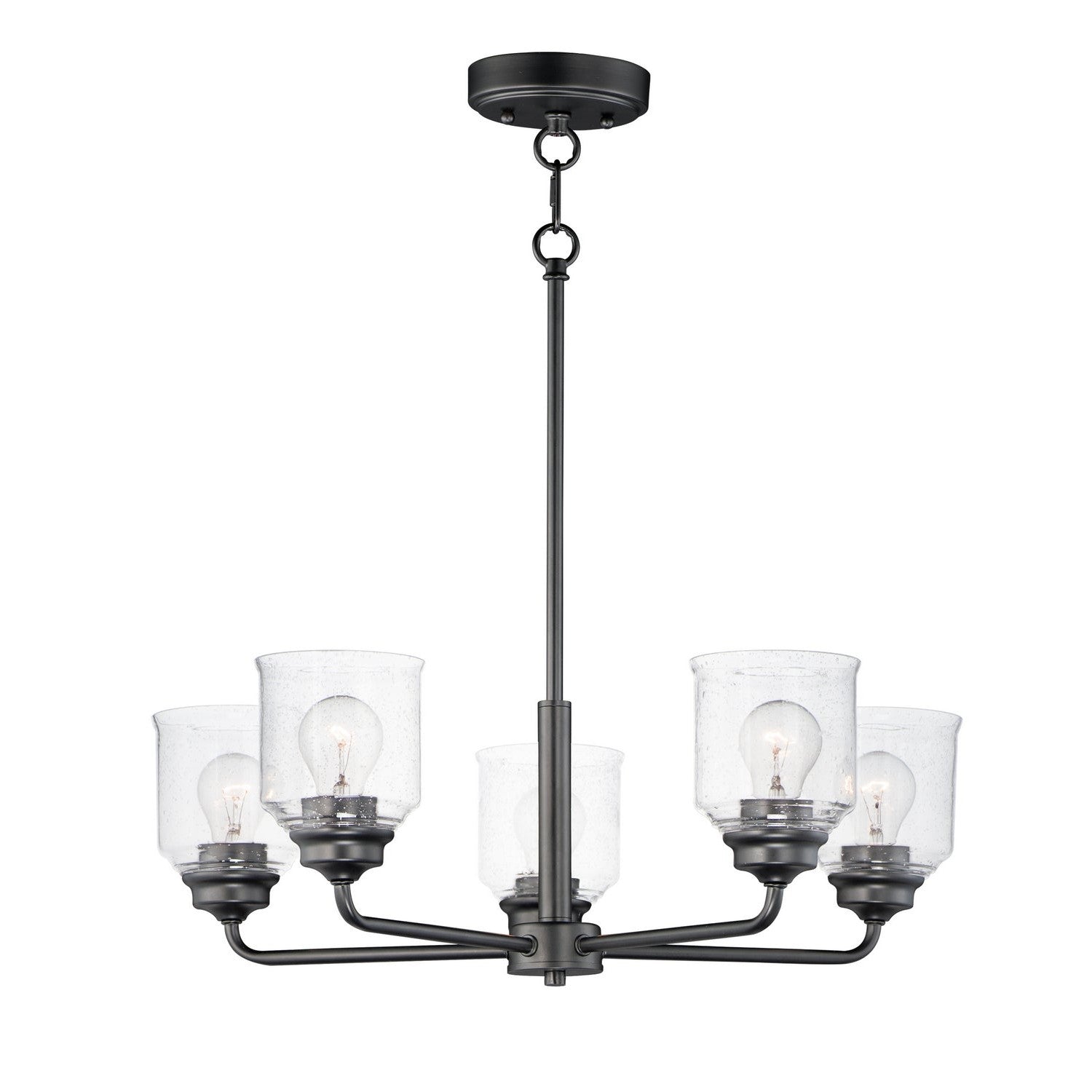 Maxim - 12266CDBK - Five Light Chandelier - Acadia - Black