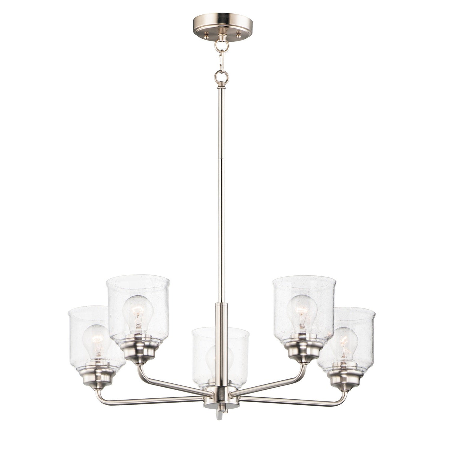 Maxim - 12266CDSN - Five Light Chandelier - Acadia - Satin Nickel