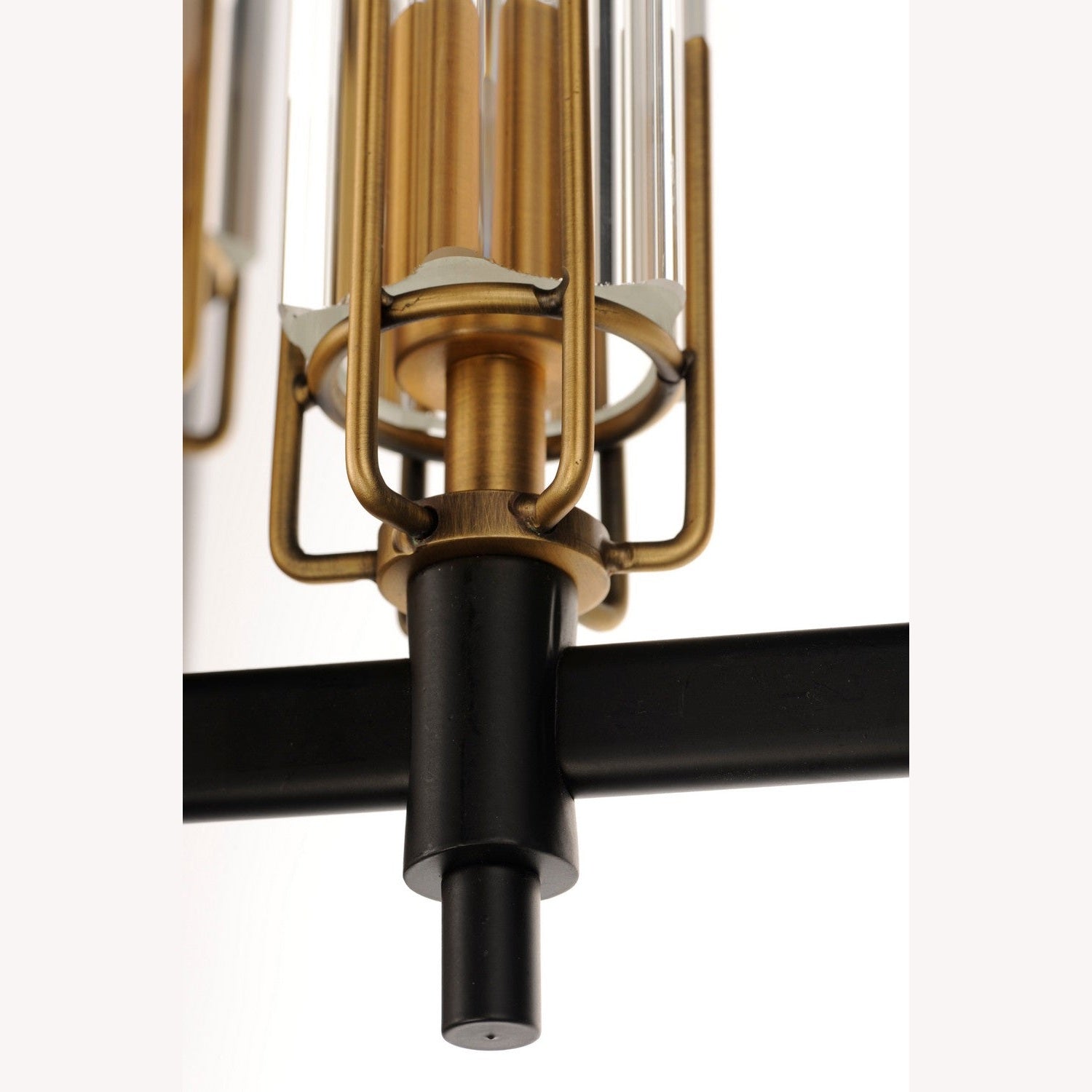 Maxim - 16113CLBKAB - Three Light Chandelier - Flambeau - Black / Antique Brass