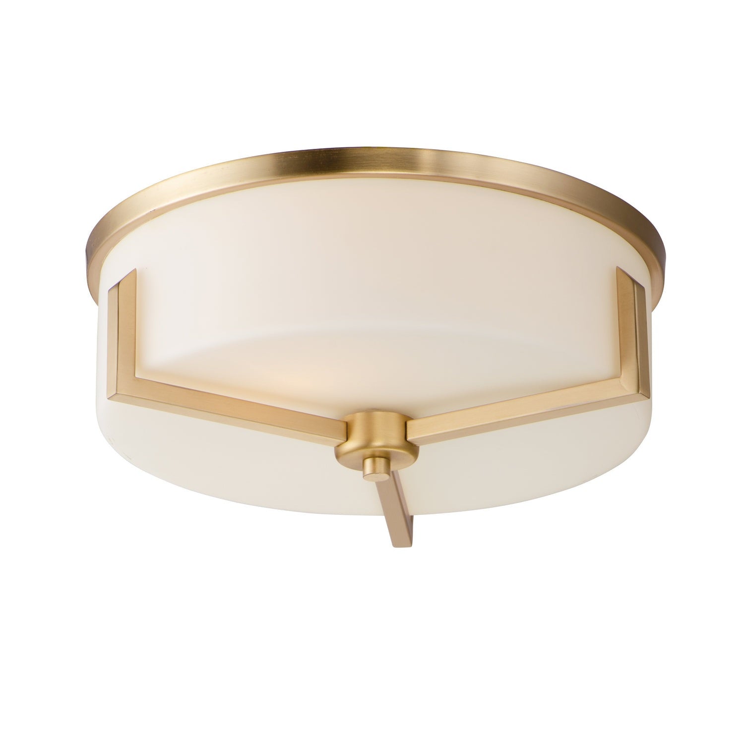 Maxim - 21280SWSBR - Three Light Flush Mount - Dart - Satin Brass