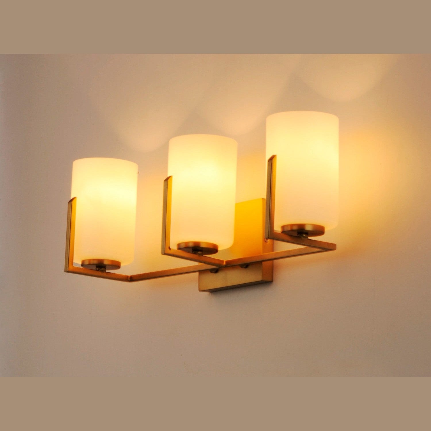 Maxim - 21283SWSBR - Three Light Bath Vanity - Dart - Satin Brass
