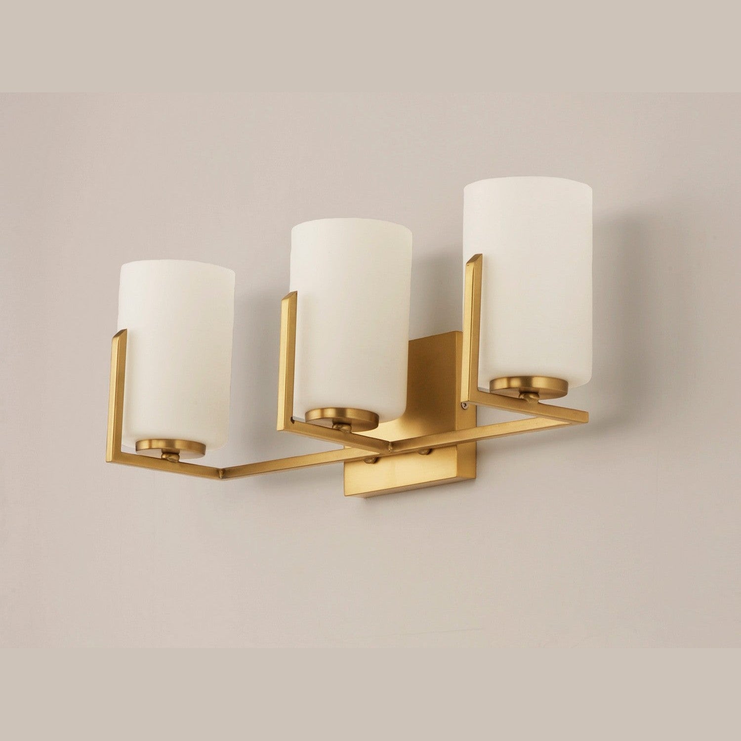 Maxim - 21283SWSBR - Three Light Bath Vanity - Dart - Satin Brass