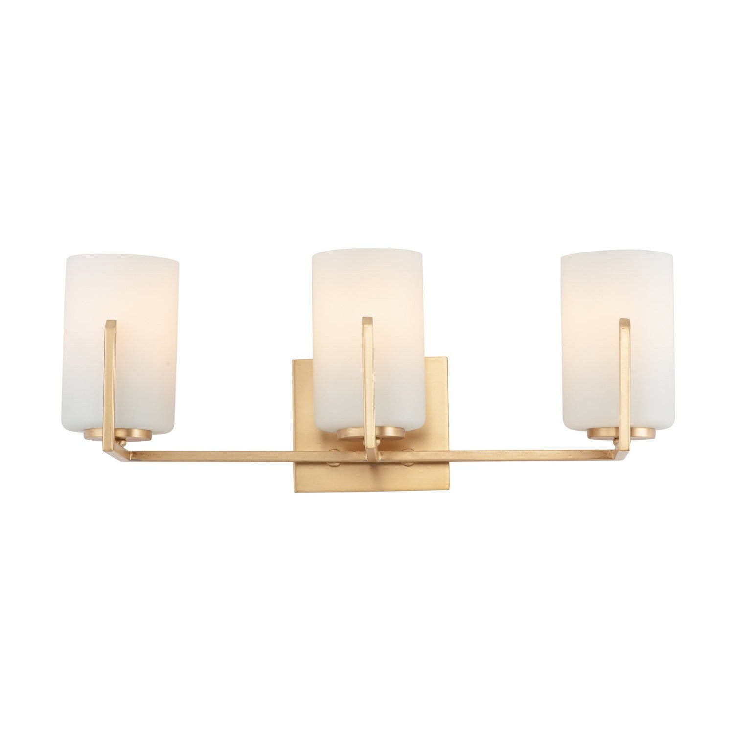 Maxim - 21283SWSBR - Three Light Bath Vanity - Dart - Satin Brass