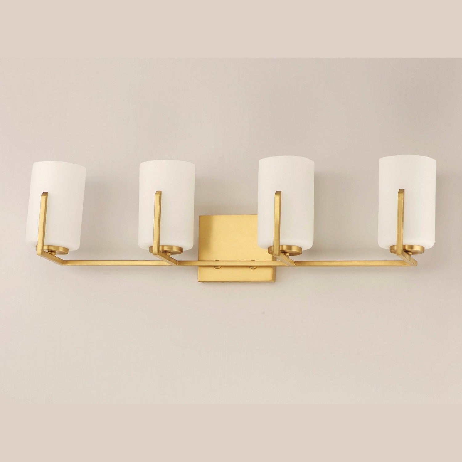 Maxim - 21284SWSBR - Four Light Bath Vanity - Dart - Satin Brass