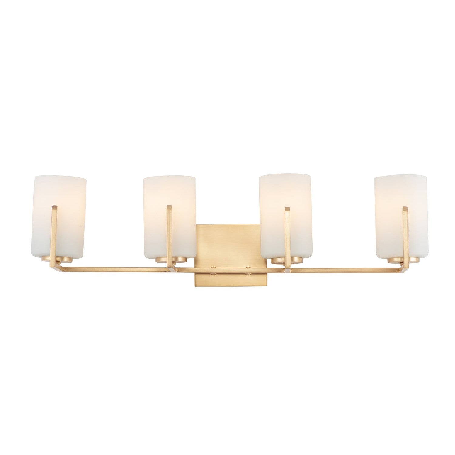 Maxim - 21284SWSBR - Four Light Bath Vanity - Dart - Satin Brass