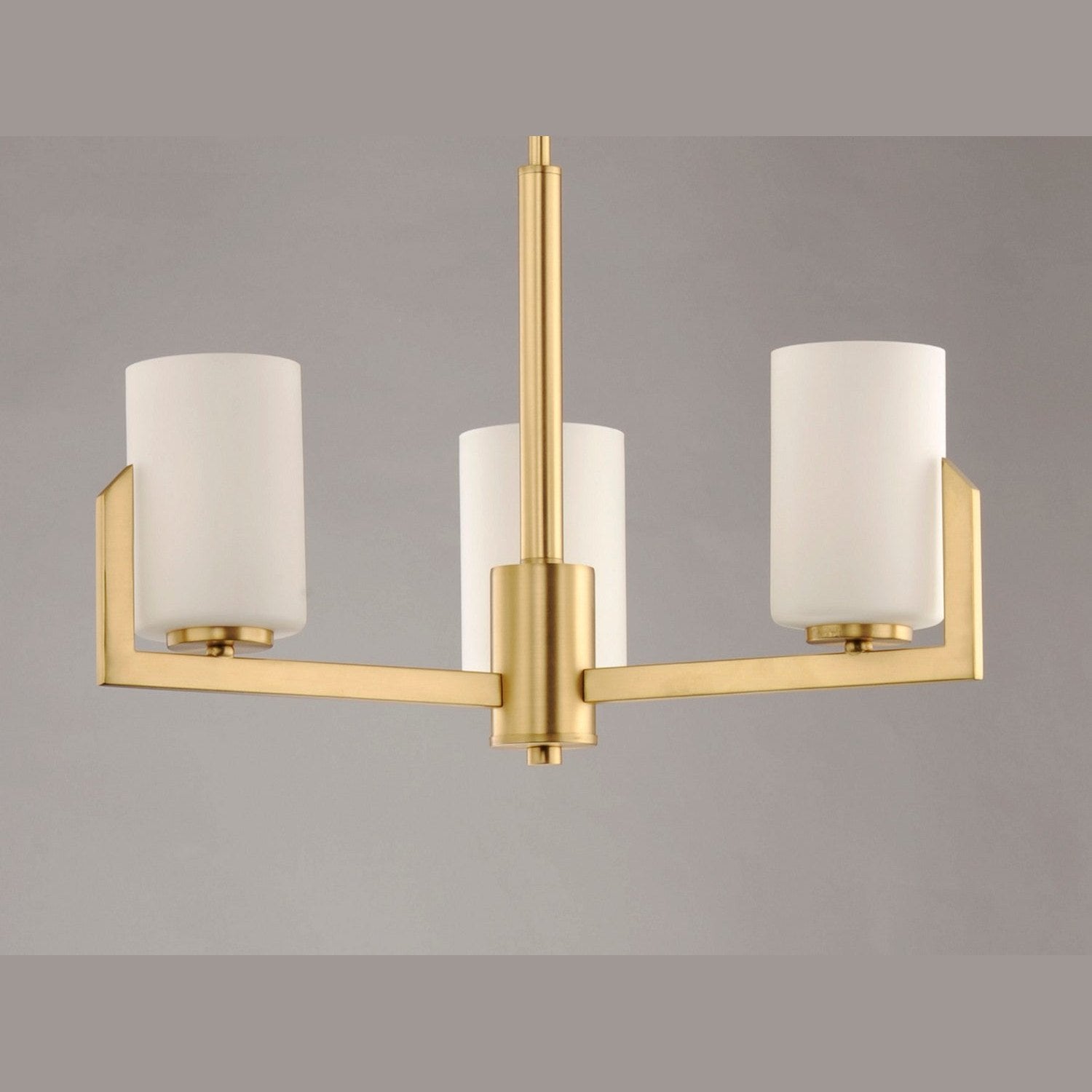 Maxim - 21285SWSBR - Three Light Chandelier - Dart - Satin Brass
